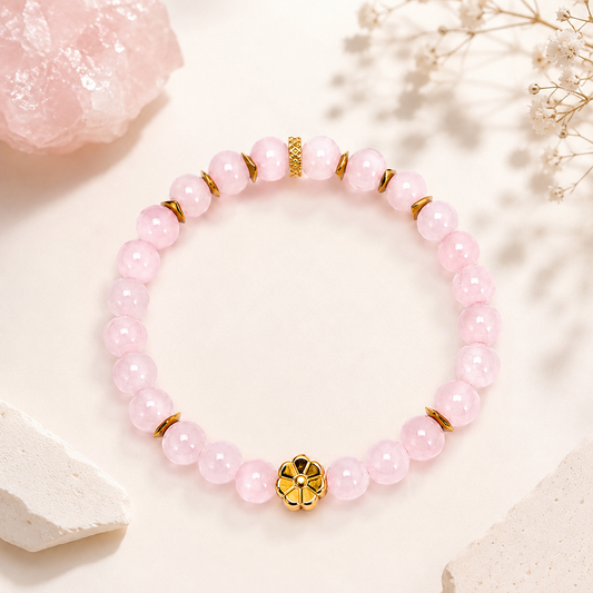 Pulsera Cuarzo Rosa